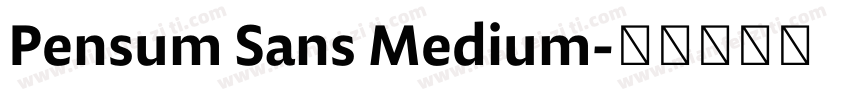 Pensum Sans Medium字体转换